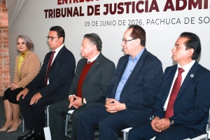 Menchaca Salazar entrega nuevas instalaciones al Tribunal de Justicia Administrativa