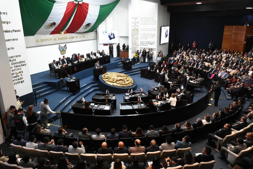 Junta de Gobierno del Congreso del Estado de Hidalgo entrega primer Informe de Actividades   
