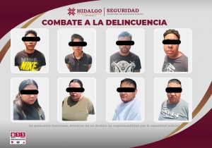 SSPH detiene a banda dedicada presuntamente al robo de transporte de carga en carreteras federales