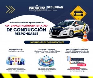 Abre Pachuca capacitaci&oacute;n gratuita de conducci&oacute;n responsable