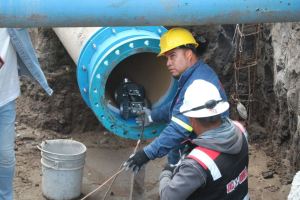 Se reanudan los trabajos para la rehabilitaci&oacute;n del acueducto T&eacute;llez