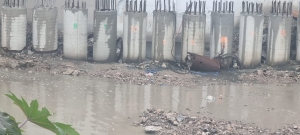 Se incrementa el flujo de agua en el arroyo de la colonia Nantzha,  en Tula de Allende