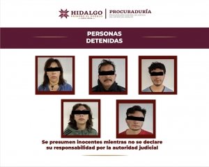 AIC detiene a cinco personas por narcomenudeo