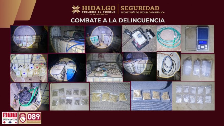 Operativo en Tula deja aseguramiento de hidrocarburo y narcóticos