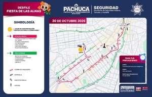 &nbsp;Cierres viales por el desfile Fiesta de las Almas en Pachuca
