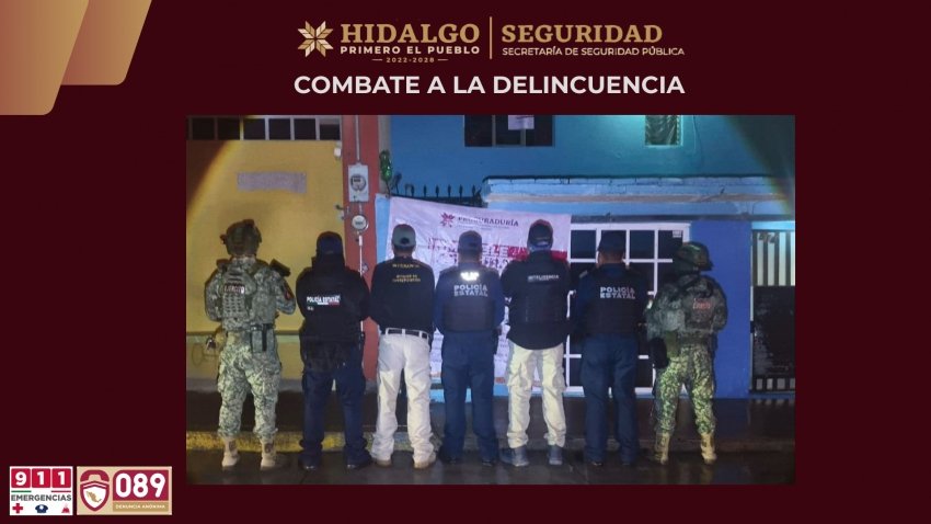 SSPH desarticula punto de venta de narcóticos en Tepeapulco