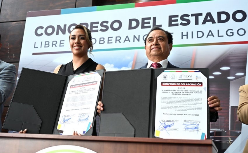 Congreso de Hidalgo y la Comisión de Derechos Humanos fortalecen la profesionalización legislativa con convenio de colaboración