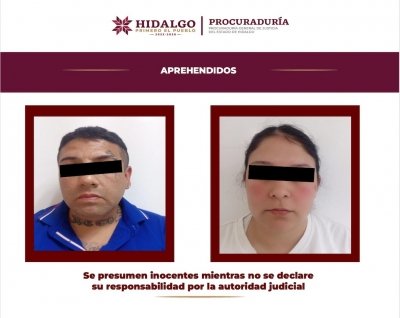 Aprehenden a dos personas investigadas por homicidio doloso en grado de tentativa