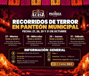 Pachuca invita a vivir recorridos de terror en el Pante&oacute;n Municipal