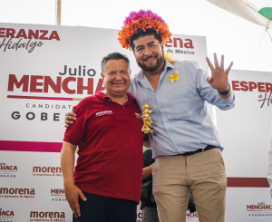 Nunca m&aacute;s un futuro gris para las y los hidalguenses: Julio Menchaca