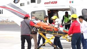 Paciente en estado cr&iacute;tico recibe traslado a&eacute;reo para atenci&oacute;n especializada