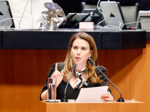 Carolina Viggiano vota en contra de la reforma al Infonavit y advierte sobre el riesgo para los ahorros de los trabajadores