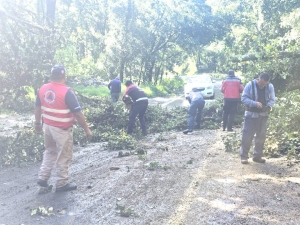 Polic&iacute;a Estatal mantiene apoyo y monitoreo ante afectaciones por lluvias en Hidalgo