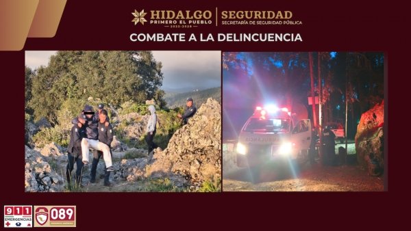 Polic&iacute;a Estatal rescata a dos personas extraviadas en Mineral del Chico