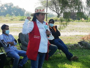 INADMISIBLE QUE LOS PUEBLOS SE DIVIDAN, ESO ENTORPECE CUALQUIER PROYECTO DE BIENESTAR, DIJO ANEL TORRES  &nbsp;