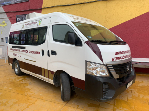 Unidad M&oacute;vil de la PGJEH atienden v&iacute;ctimas de conductas delictivas en la Feria de San Francisco