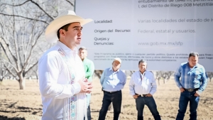 Entrega Saderh modernizaci&oacute;n de m&oacute;dulo de riego en Metztitl&aacute;n&nbsp;