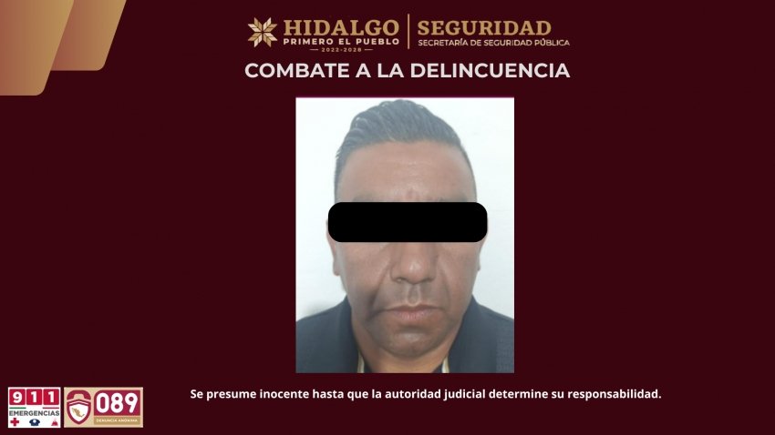 SSPH asegura generador de violencia en la región de Tula; armado y con droga   