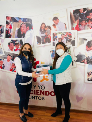 Suman esfuerzos Asociaci&oacute;n T&uacute; y yo Creciendo Juntos y Diputada Local Jajaira Aceves para acercar pruebas COVID-19 gratuitas a familias de Mixquiahuala.