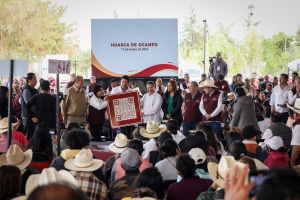 Desde Huasca, Menchaca Salazar retoma Rutas de la Transformación