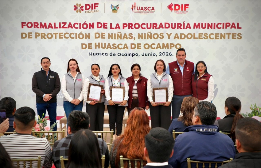 Fortalece Huasca de Ocampo la protección de la infancia