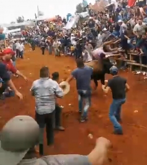 Al menos seis personas resultaron lesionadas, durante la "santiagada 2024"