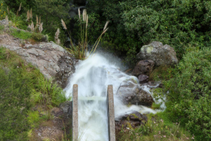 Presa Jaramillo, en su m&aacute;xima capacidad de almacenamiento