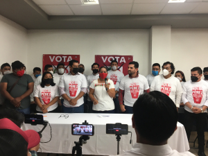 J&Oacute;VENES MILITANTES DEL PESH MANIFIESTAN DECIDIDO APOYO A LA CANDIDATA DEL PRI, ADELA PEREZ ESPINOZA