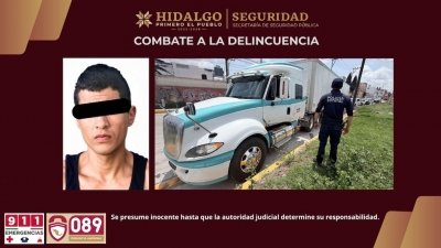 SSPH recupera tractocami&oacute;n con m&aacute;s de 24 toneladas de mercanc&iacute;a