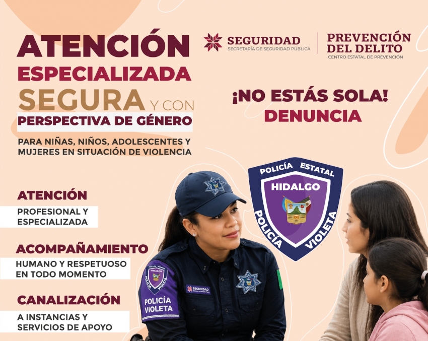 Policía Violeta brinda apoyo oportuno a persona en situación de crisis