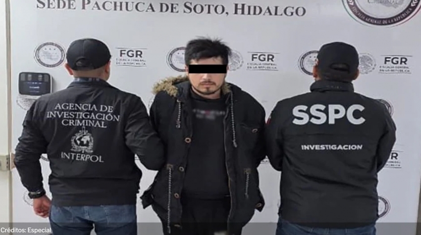 Arrestan en Pachuca a Alejandro “N”, uno de los 10 fugitivos más buscados por el FBI