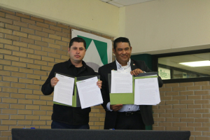 Firma de Convenio de colaboraci&oacute;n entre la UTSH y la Fundaci&oacute;n Yepez A.C