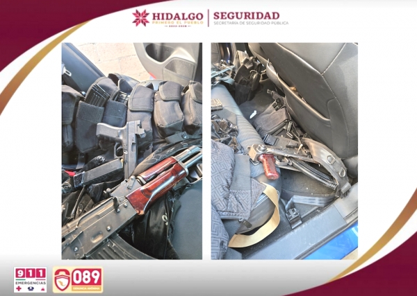 Cuerpos de seguridad de Hidalgo detienen a agresores armados en Tula