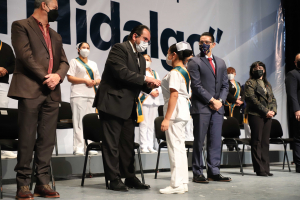 ENTREGA TITULAR DE SALUD, CONDECORACI&Oacute;N MIGUEL HIDALGO A PERSONAL DE LA SSH POR SU LABOR EN EL MANEJO DE LA PANDEMIA