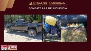 SSPH asegura a dos personas con hidrocarburo de procedencia il&iacute;cita en Ixmiquilpan