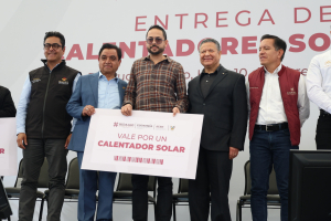 Entregan mil 492 calentadores solares en 71 municipios hidalguenses