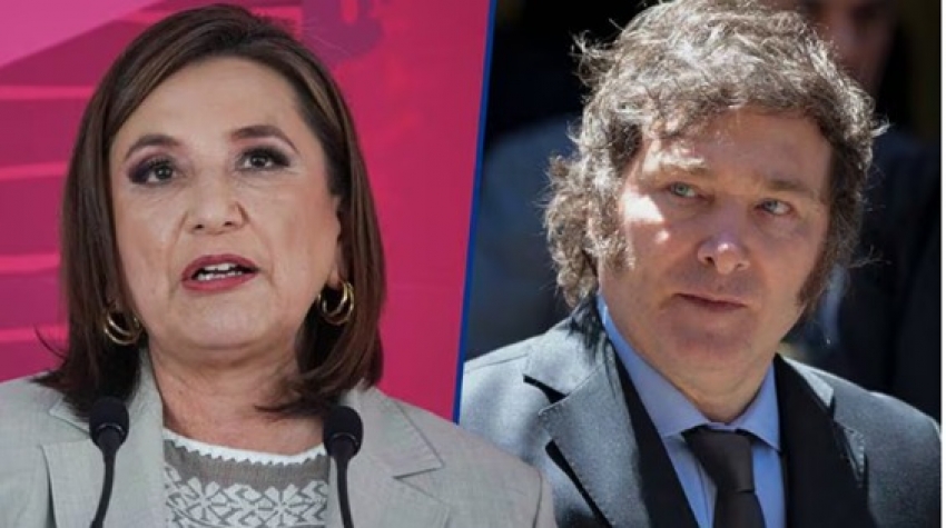 Xóchitl Gálvez le responde a Javier Milei: &quot;no le permito que hable de AMLO, de eso me encargo yo&quot;