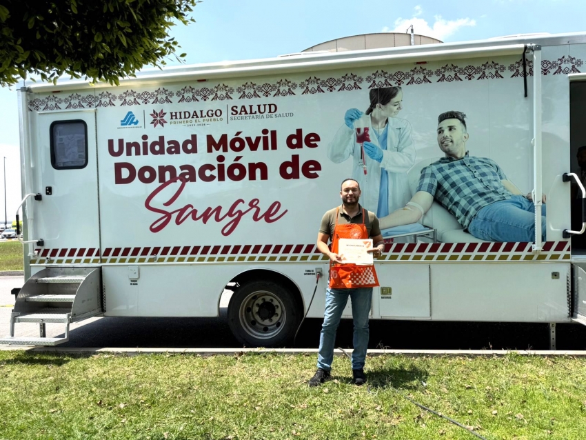 Donar sangre salva vidas; Unidad Móvil recorrerá hospitales de Hidalgo