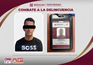 Cae falso supervisor de Asuntos Internos; Polic&iacute;a Estatal lo detiene en Tolcayuca