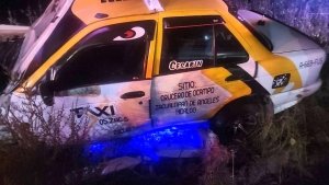 Accidente en carretera Huejutla-Pachuca deja a taxista lesionado