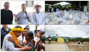Julio Menchaca recorre municipios afectados de la Huasteca