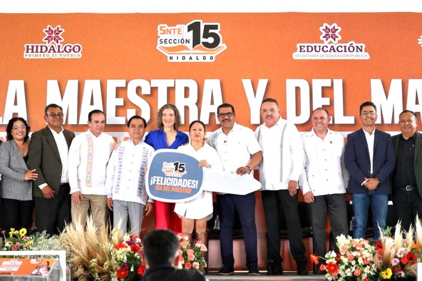 SNTE Hidalgo fortalece la unidad magisterial en cierre de festejos
