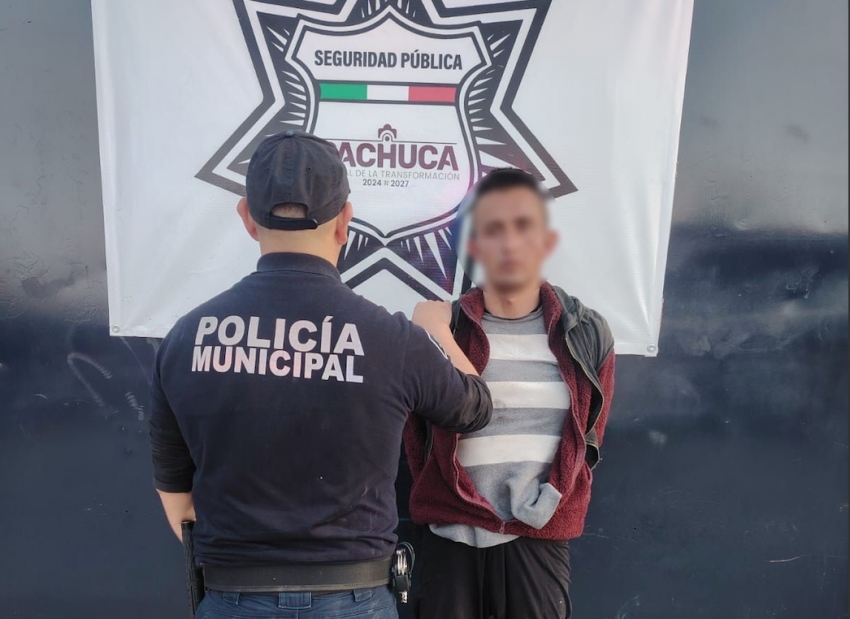 Policías de Pachuca frustran robo y detienen a presunto responsable