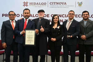 Reconocen Innovaci&oacute;n, Ciencia y Tecnolog&iacute;a con el Premio Hidalgo 2024