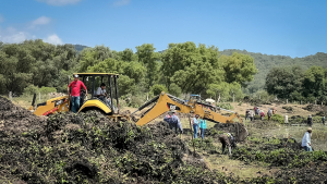 Avanza limpieza de la presa San Antonio Regla en Huasca