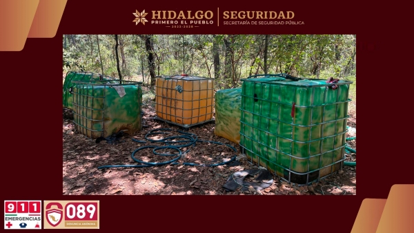 Tecnolog&iacute;a a&eacute;rea de la SSPH permite ubicar hidrocarburo robado en Cuautepec