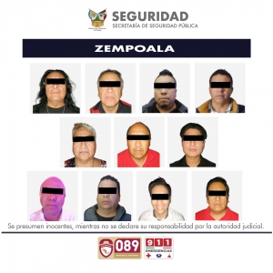 Asegura SSPH a 11 personas en operativos simult&aacute;neos