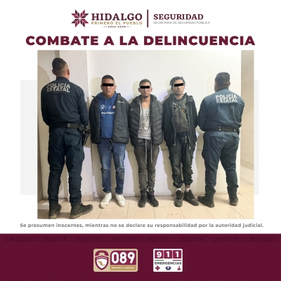Detenci&oacute;n de banda de asaltantes&nbsp;en Tizayuca