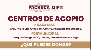 Pachuca invita a seguir donando v&iacute;veres para apoyar a familias afectadas por las lluvias en Hidalgo