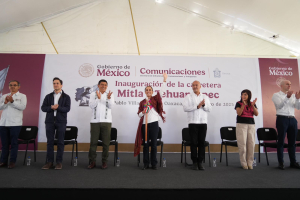 En Oaxaca, presidenta Claudia Sheinbaum Inaugura La Carretera Mitla - Tehuantepec